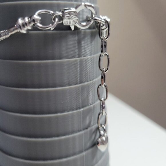 NWT Pandora Style Charm Bracelet Space Rocket Astronaut Enameled Charms Medium - Picture 10 of 12